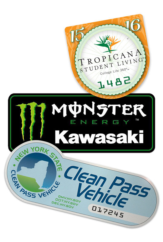 Die-cut vinyl stickers printed in Santa Barbara